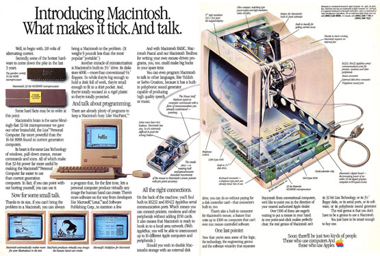 Original 1984 Macintosh Ad - click to zoom 