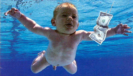 Covershot from Nirvana's Nevermind