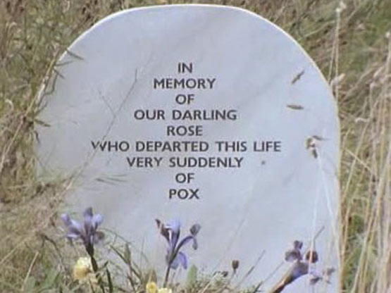 Rose's gravestone