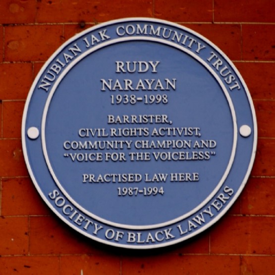 Blue Plaque for Rudy Narayan